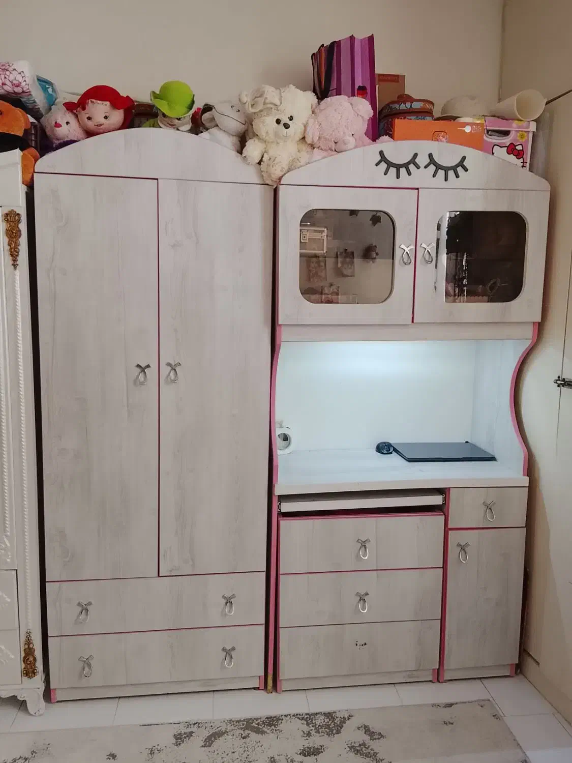 ست کمد لباس و میزتحریر و کامپیوتر با صندلی کمجا|جاکفشی، کمد، دراور|تهران, هفت چنار|دیوار