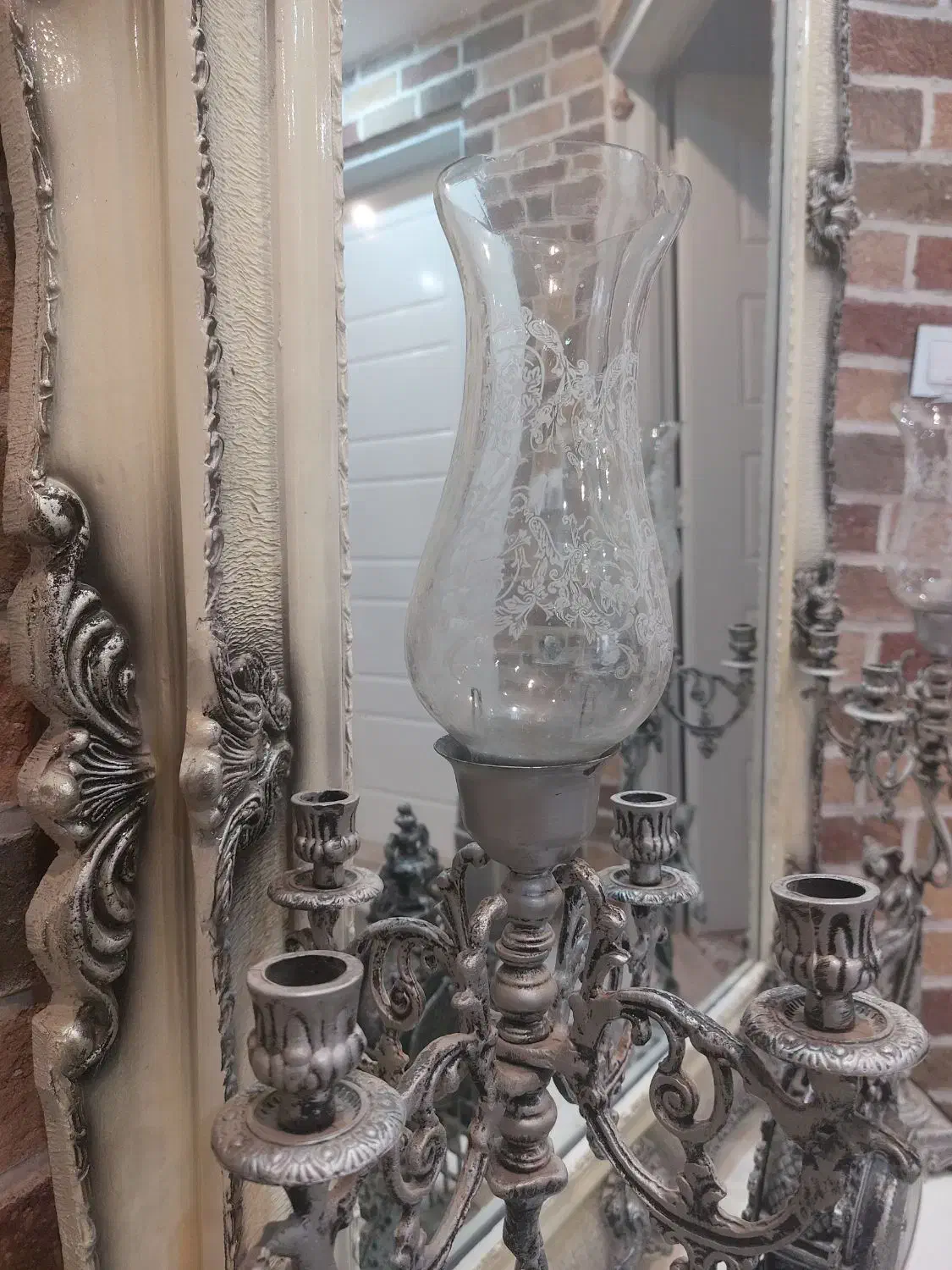 آینه کنسول آینه شمعدان|بوفه، ویترین، کنسول|اردکان, |دیوار