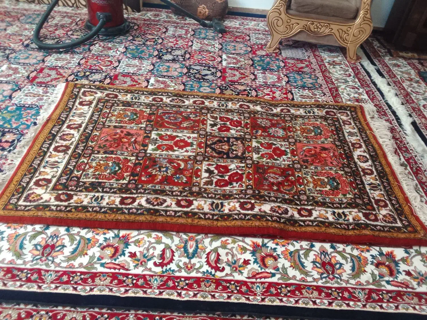 قالی دستباف|فرش|شهرکرد, |دیوار