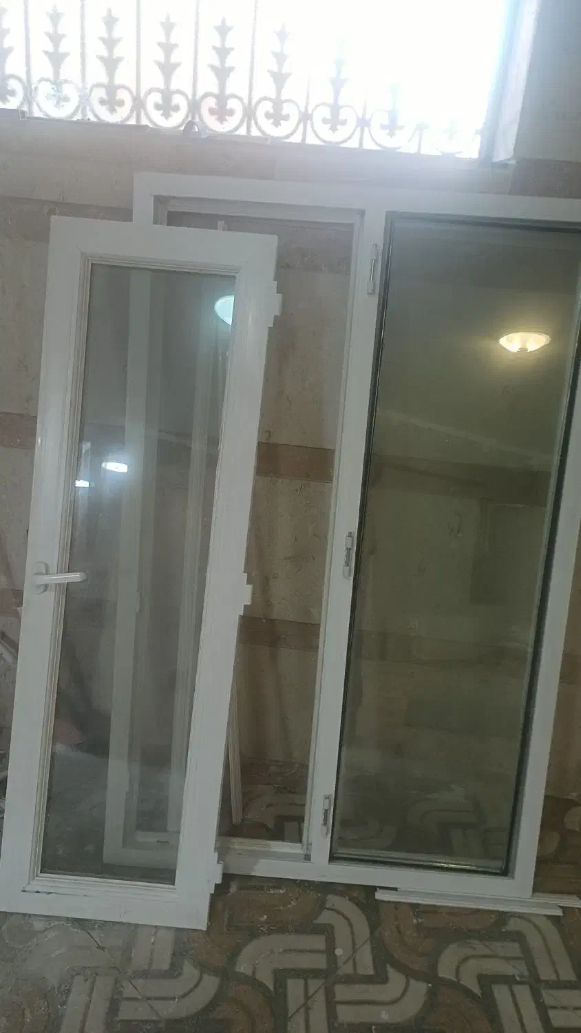 پنجره با شیشه دو جداره اماده|مصالح و تجهیزات ساختمان|مشگین شهر, |دیوار