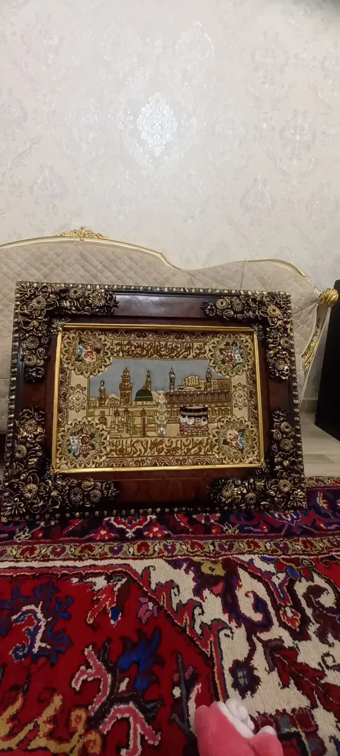 تابلو فرش مکه مدینه|تابلو فرش|تبریز, |دیوار
