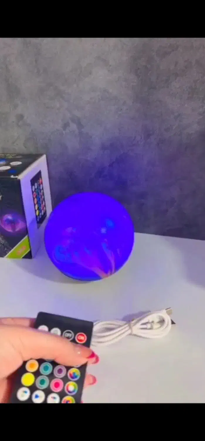 گوی اسپیکر دار کنترلی فانتزی|چراغ خواب و آباژور|اراک, |دیوار