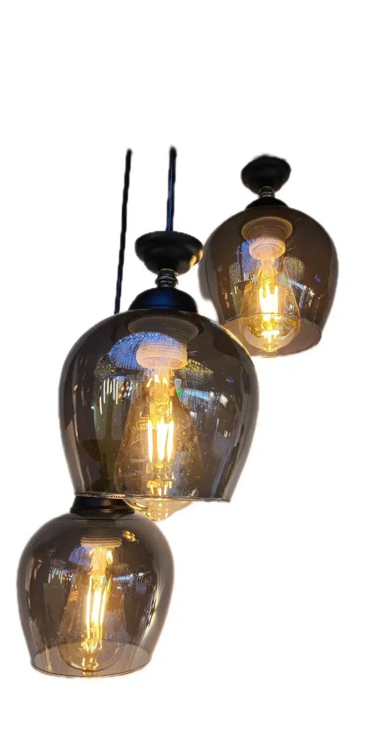 آویز سه شعله چینی|لوستر و چراغ آویز|شیراز, سیاه سنگ|دیوار