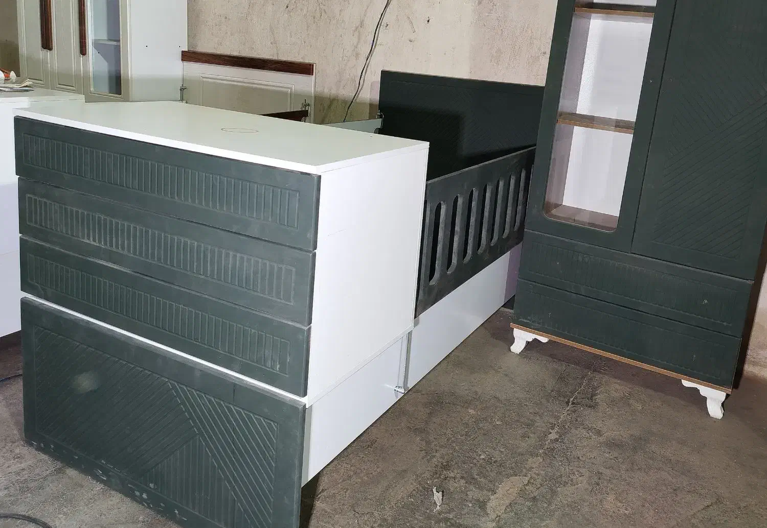 کمد و تختخواب کودک مدل لاکچری|تخت و سرویس خواب|قم, قلعه صدری|دیوار