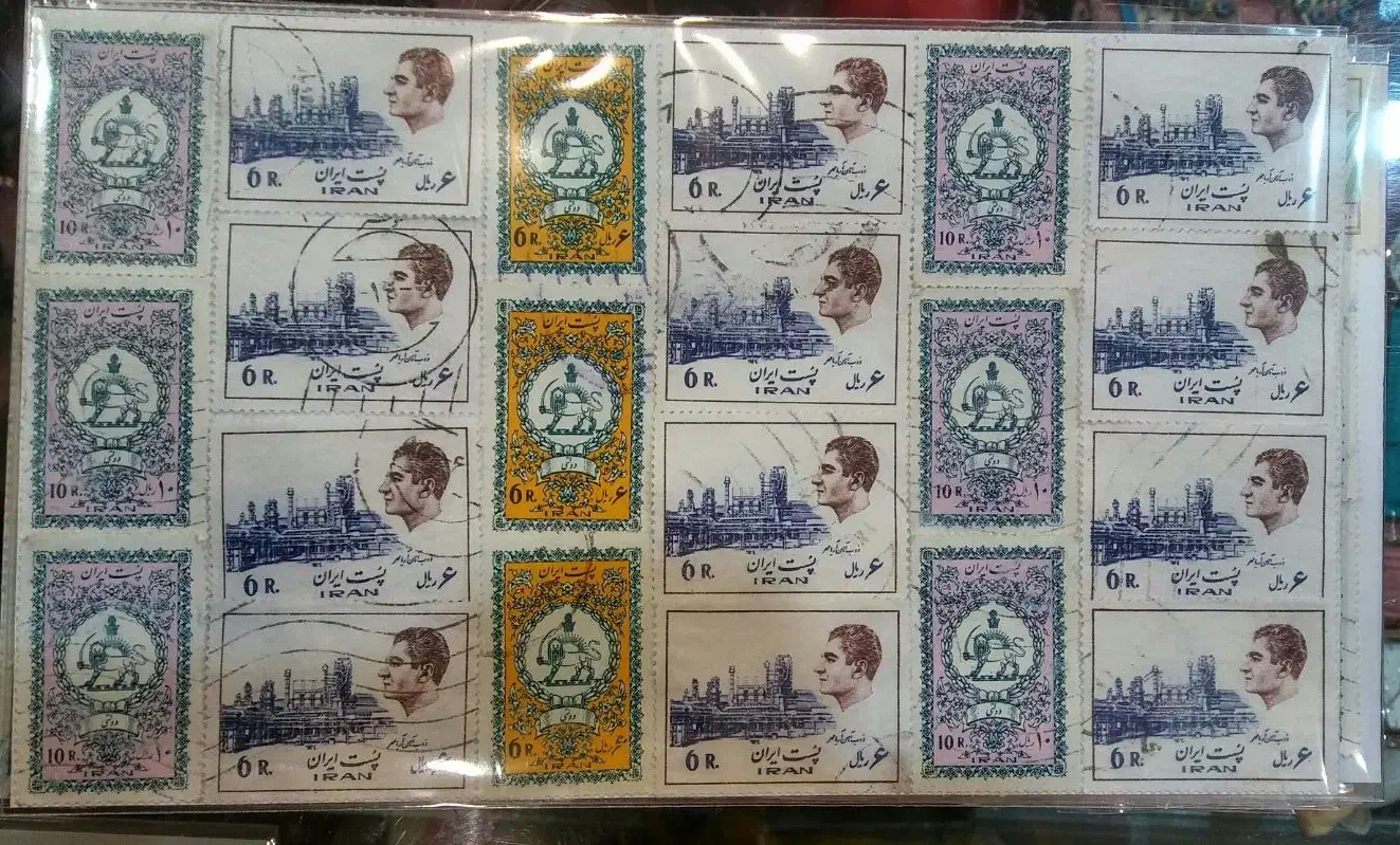 تمبر قدیمی ایرانی|کلکسیون سکه، تمبر، اسکناس|قزوین, |دیوار