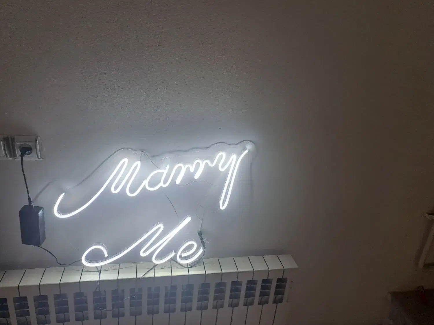تابلو نئون طرح marry me|ریسه و چراغ تزئینی|گرگان, |دیوار