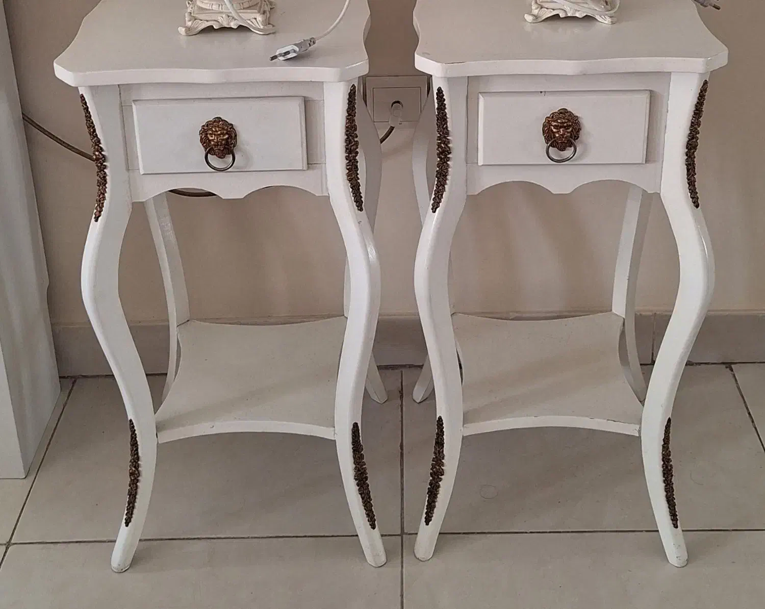 دو عدد میز تلفن و آباژور|میز تلفن|تهران, خرمشهر|دیوار