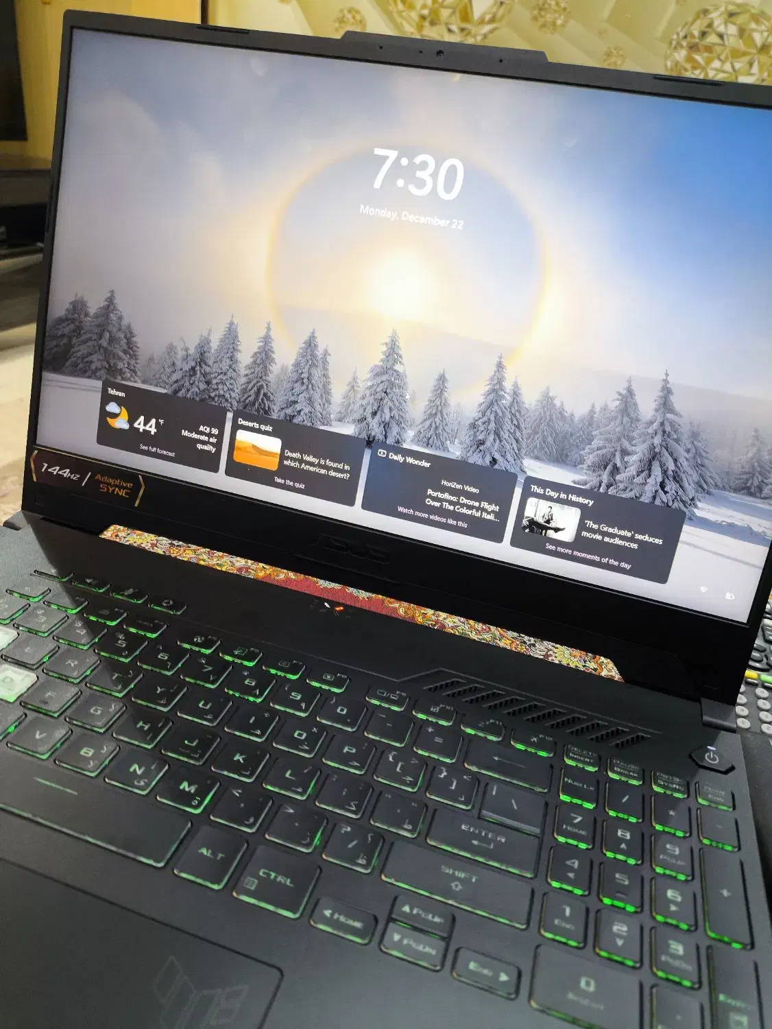 لپ تاپ تاف ایسوس مدل FX507 ZC|رایانه همراه|تهران, پرستار|دیوار