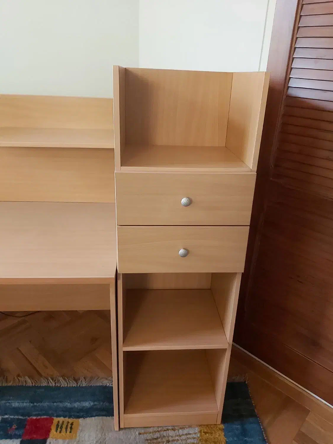 میز تحریر با کتابخانه کاملا تمیز و نو|میز تحریر و کامپیوتر|تهران, فرمانیه|دیوار