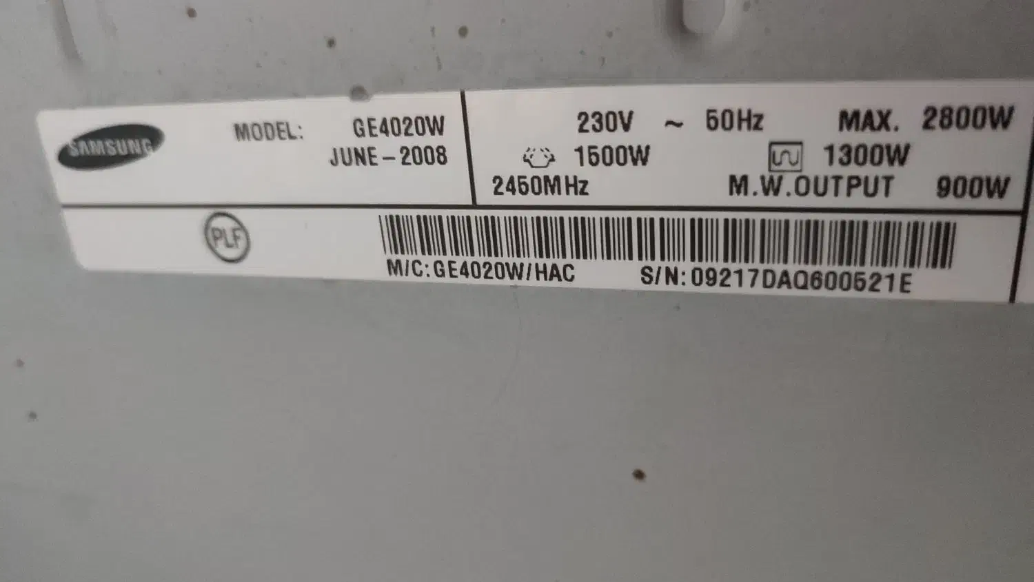 مایکروویو اصل سامسونگ مدل GE4020W|اجاق گاز و لوازم برقی پخت‌وپز|آزادشهر, |دیوار