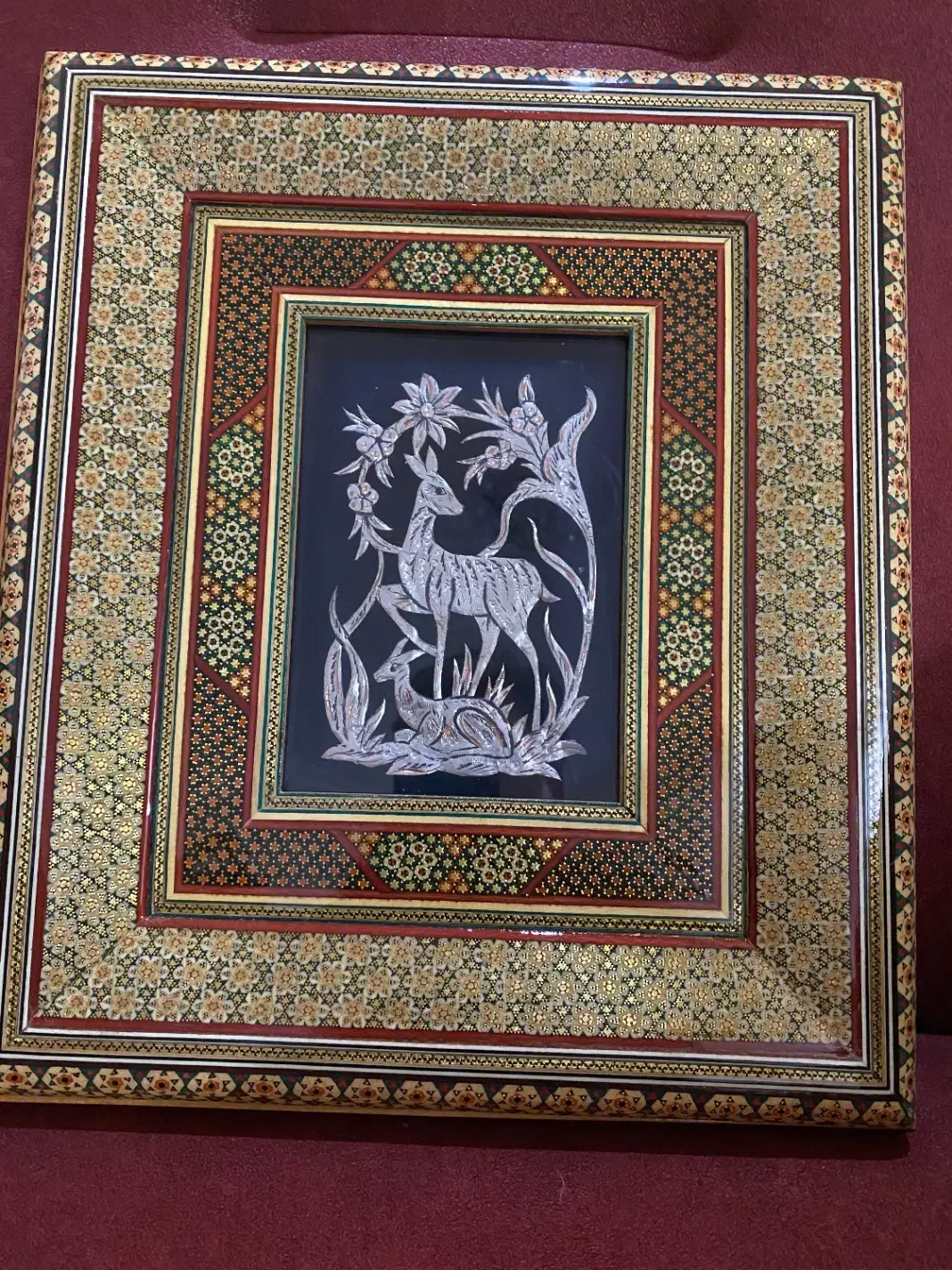 تابلو کار اصفهان معرق کاری|تابلو، نقاشی، عکس|گرگان, |دیوار