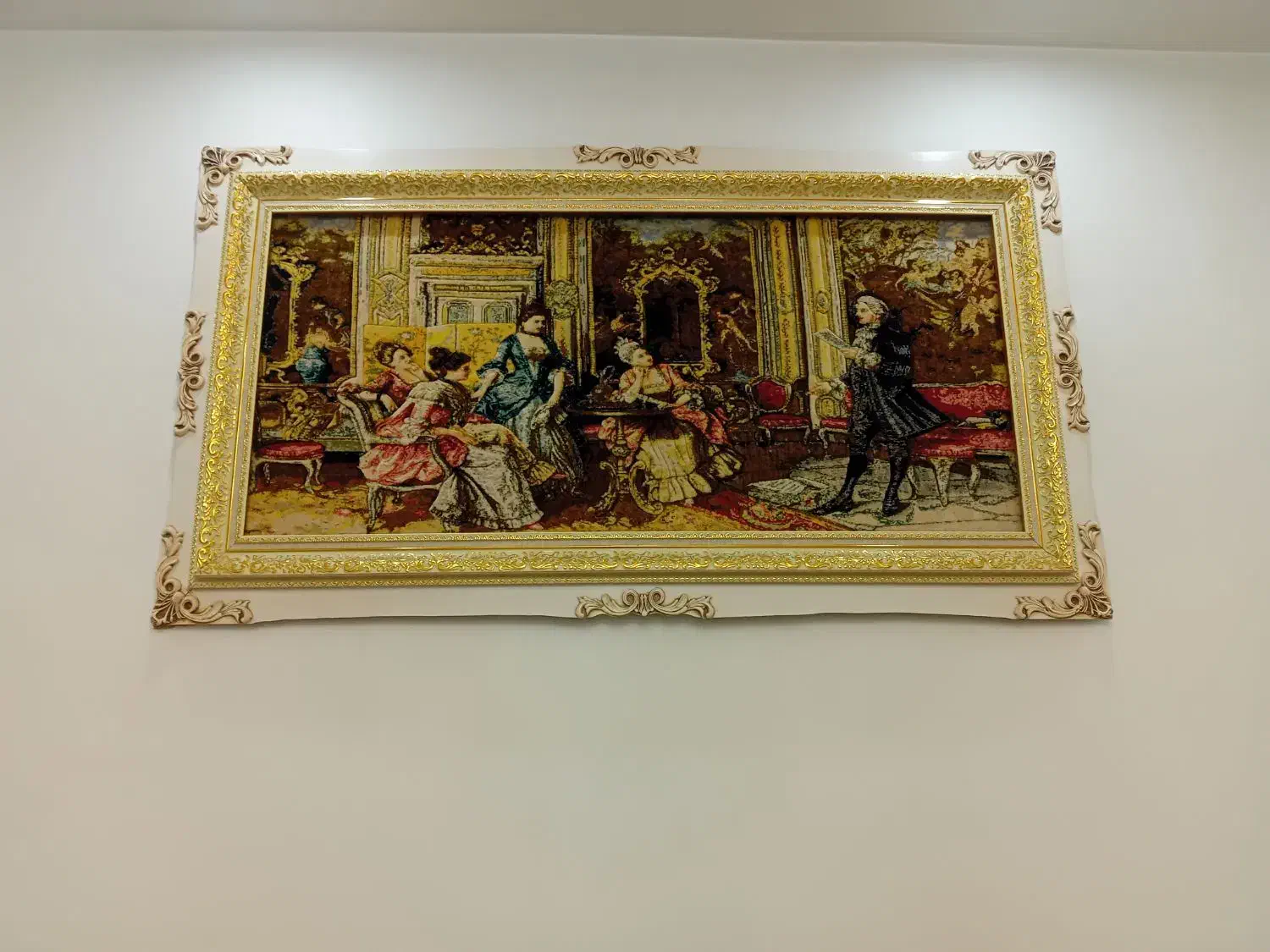 تابلو فرش دست بافت قاطی بانخ ابریشم|تابلو فرش|تاکستان, |دیوار