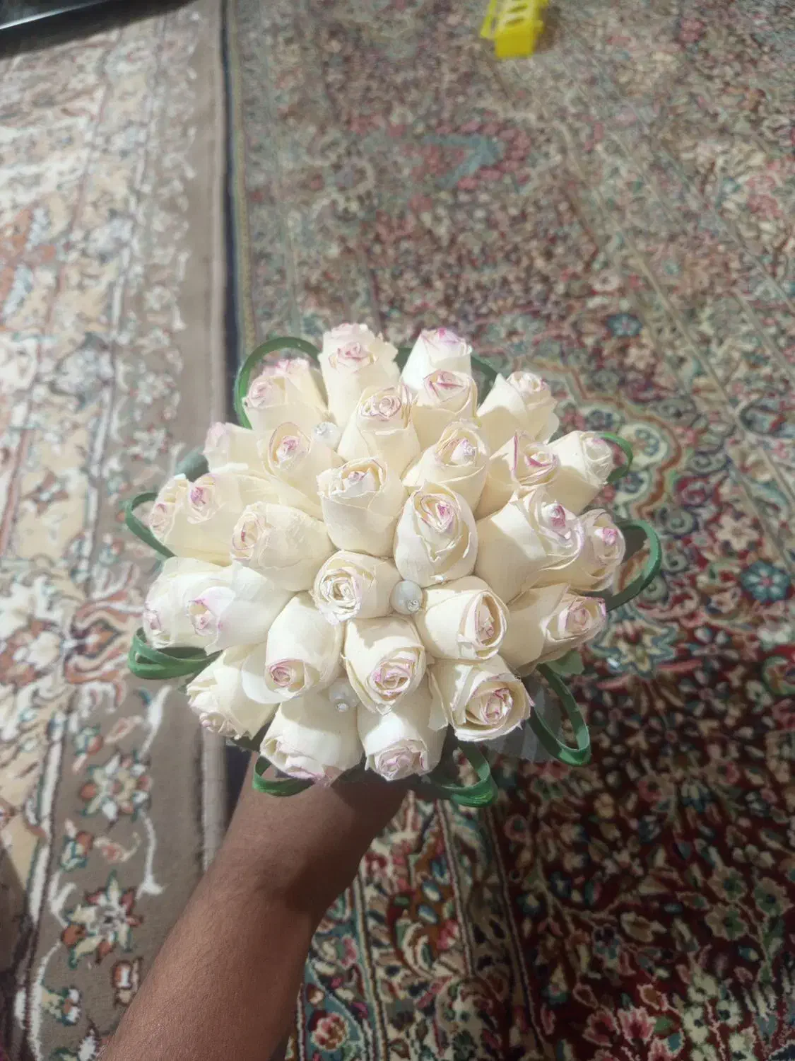 دسته گل عروس|گل مصنوعی|زرند, |دیوار