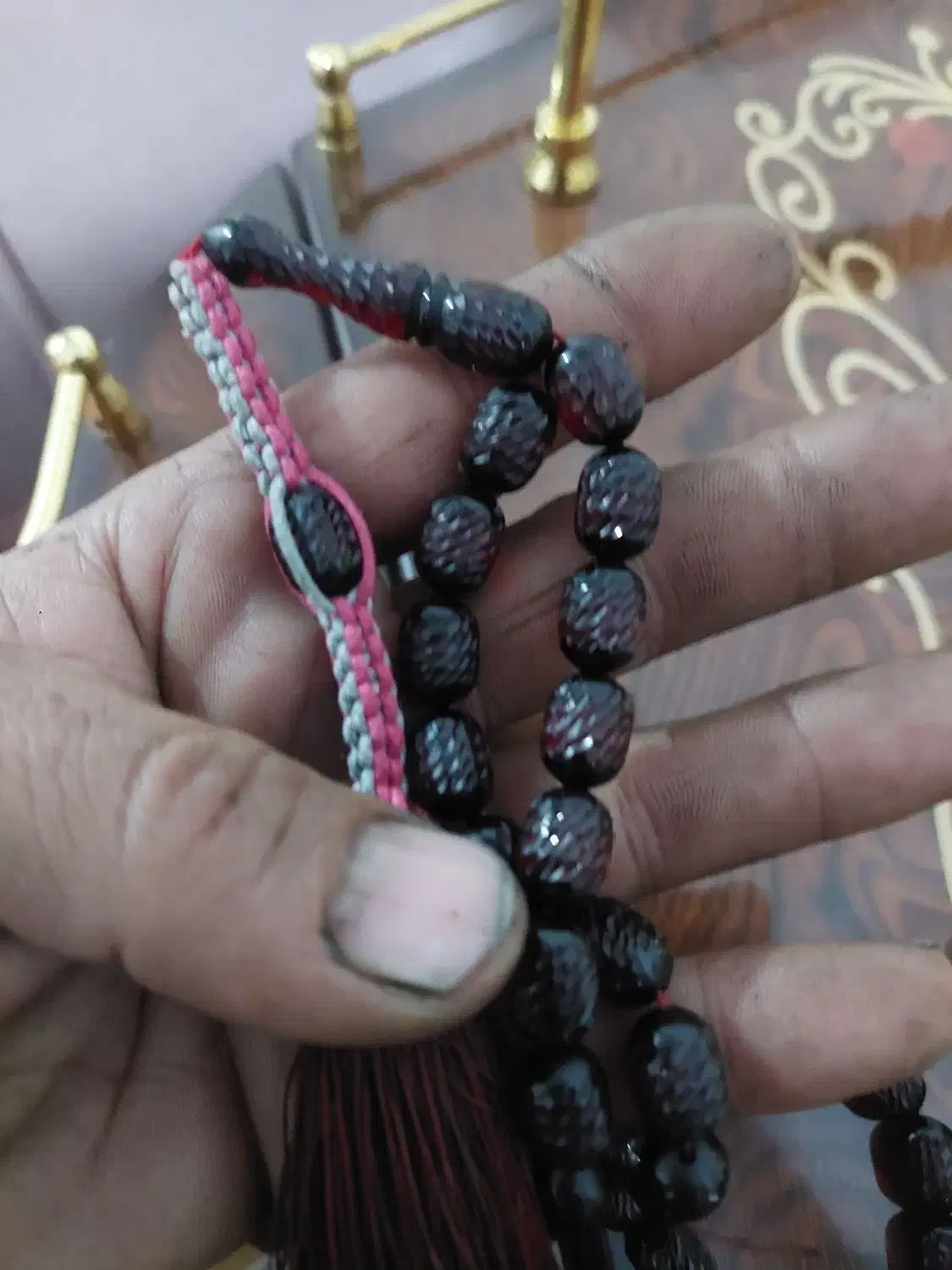 تسبیح سندلوس اصل بلژیک۲۵۰۰|کلکسیون اشیاء عتیقه|تبریز, |دیوار