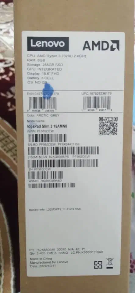 لپ تاپ لنوو Lenovo IdeaPad Slim 3 دانشجویی|رایانه همراه|تهران, وصفنارد|دیوار