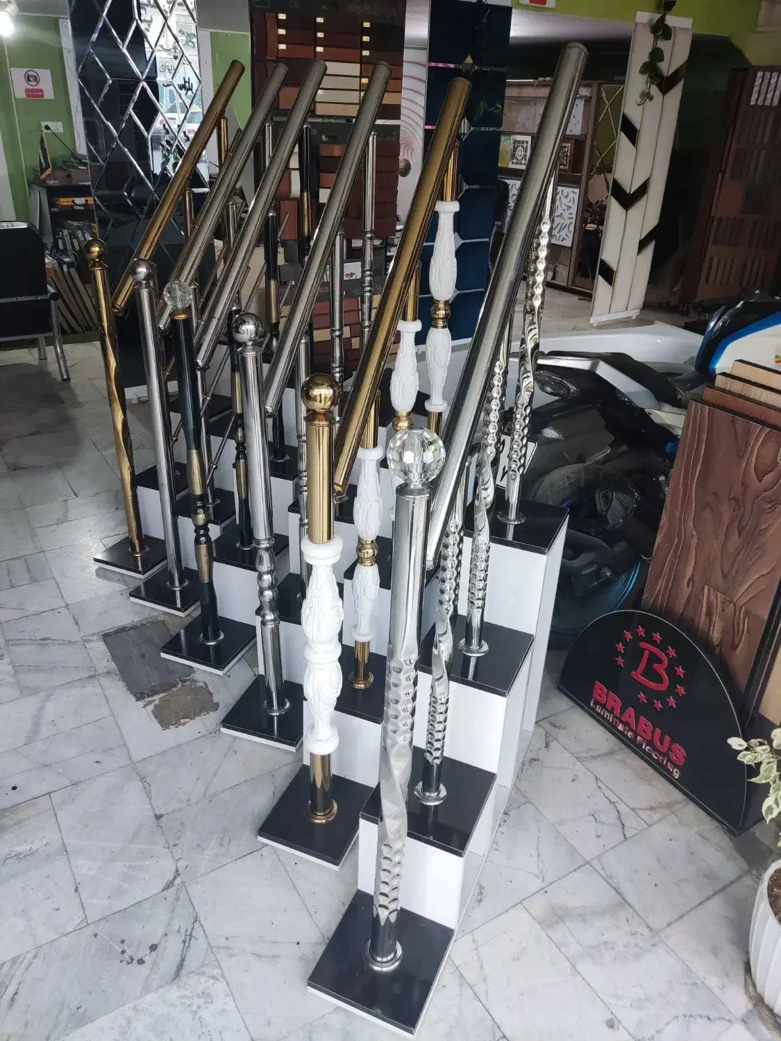 استند نرده استیل|مصالح و تجهیزات ساختمان|سنقر, |دیوار