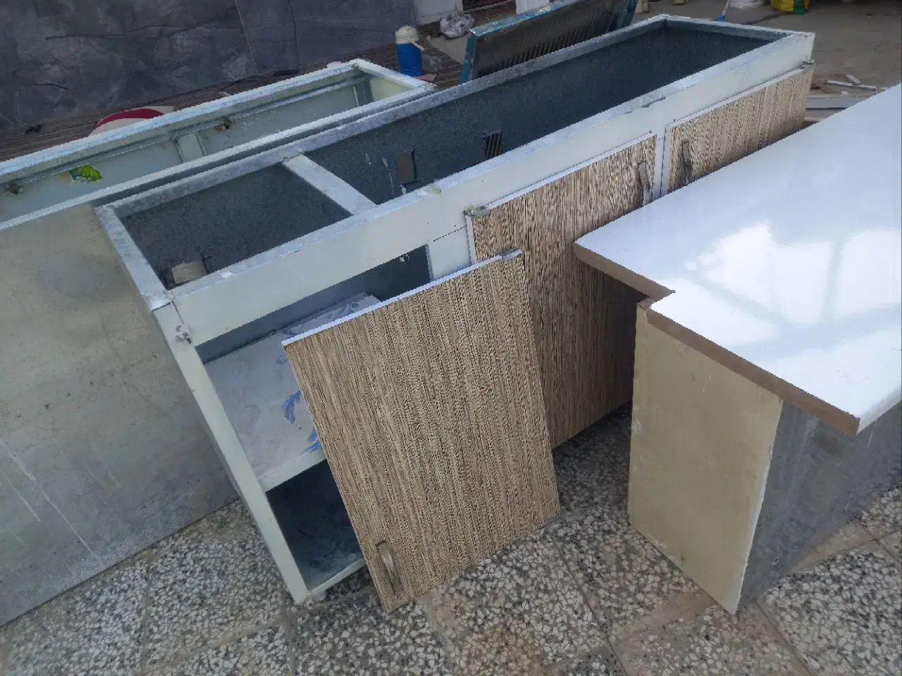 کابینت فلزی وجزیره  چوبی|مصالح و تجهیزات ساختمان|مشهد, لک لک|دیوار