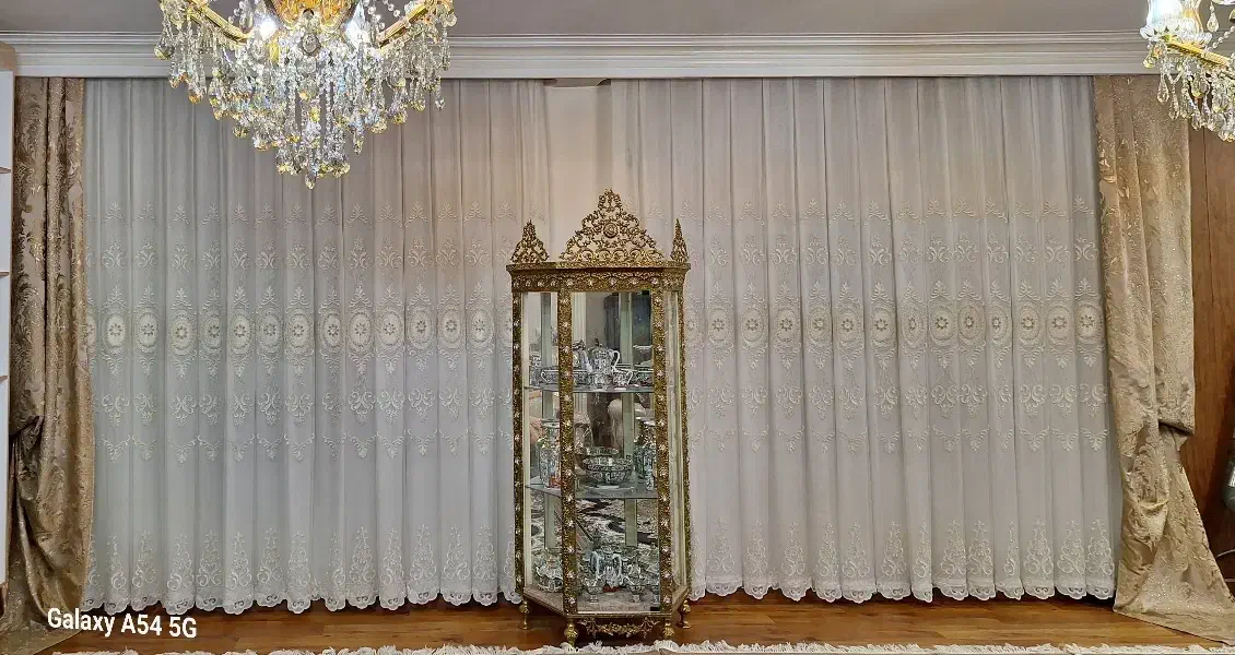 پردهپذیرایی با والن|پرده، رانر، رومیزی|قزوین, |دیوار