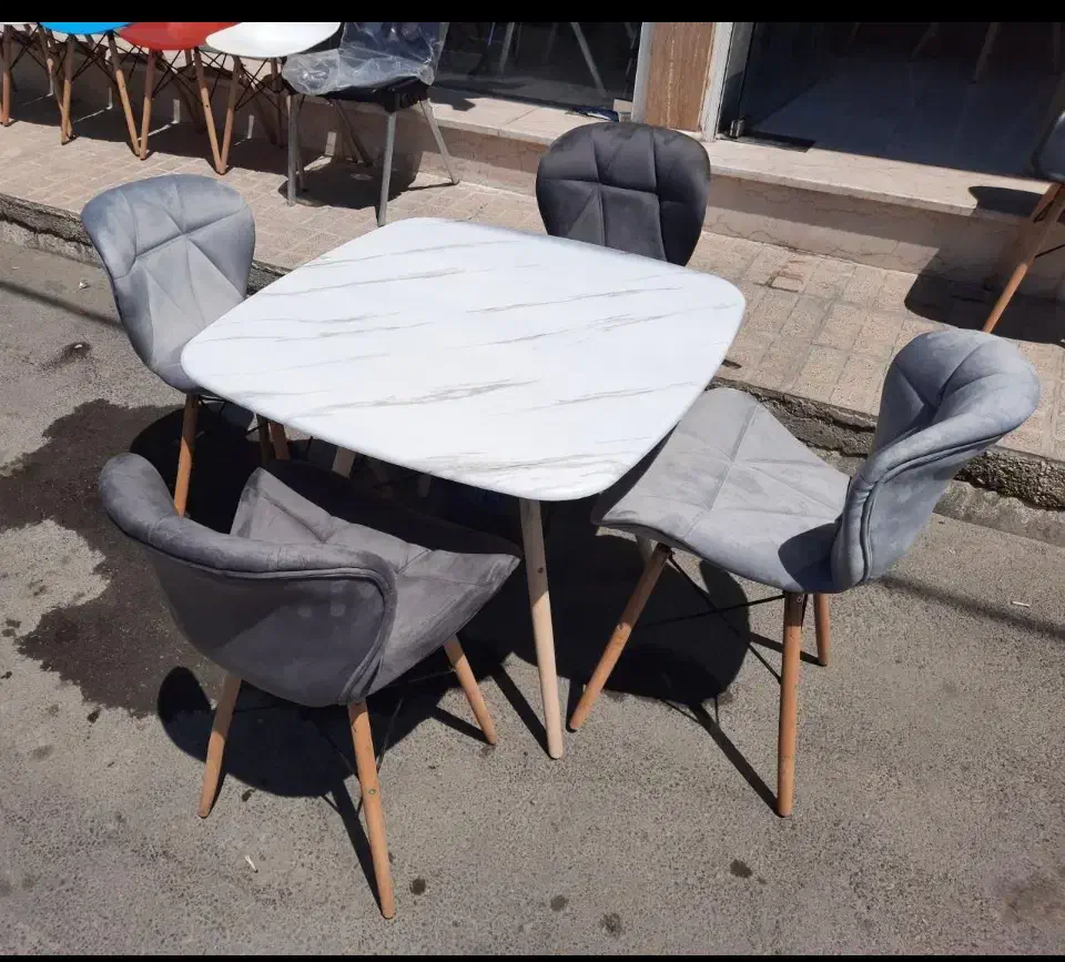 میز نهارخوری چستر آپارتمانی ناهارخوری پایه راش|میز و صندلی غذاخوری|کرمانشاه, |دیوار