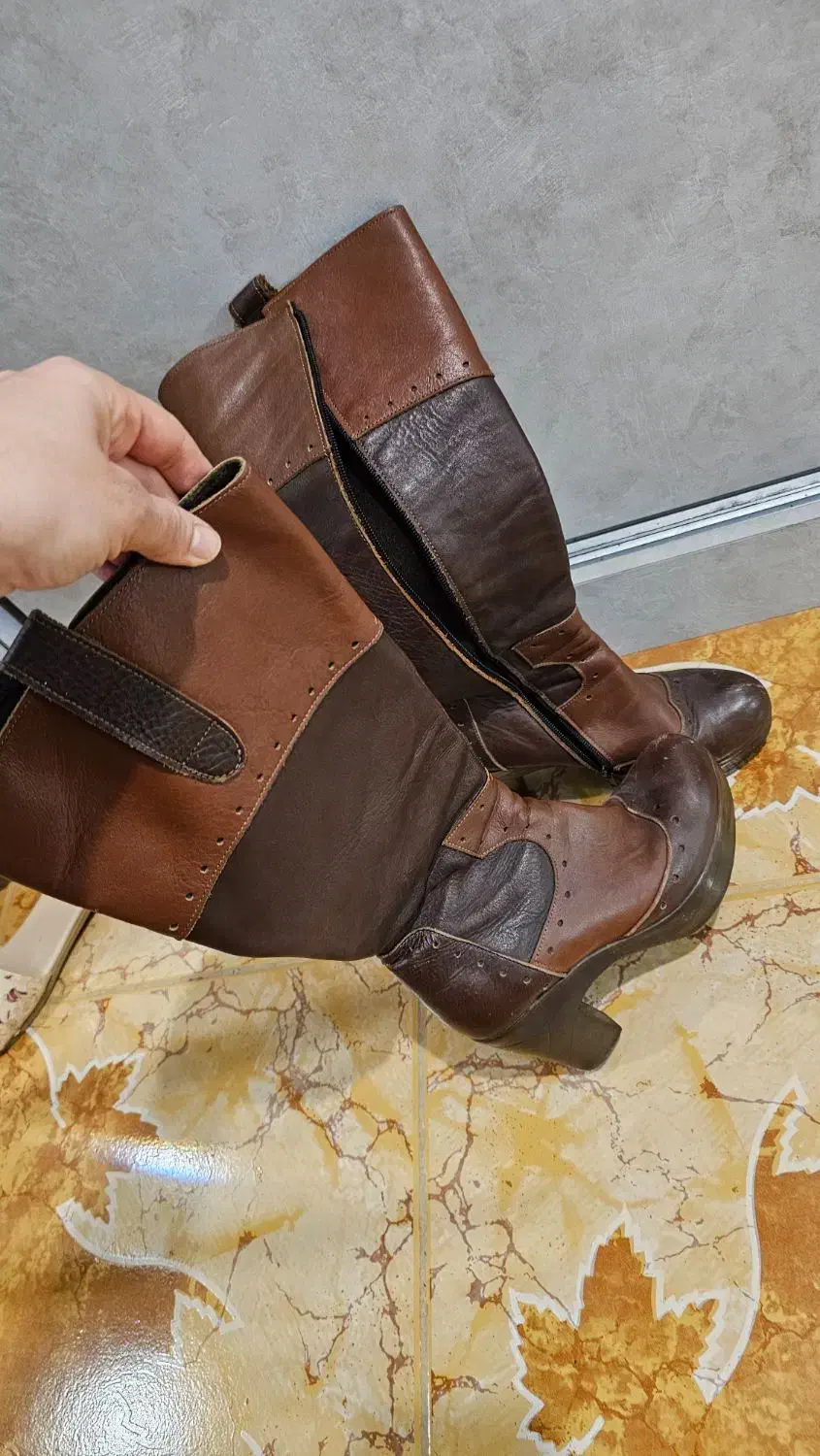 بوت تمام چرم سایز ۳۹|کیف، کفش، کمربند|چالوس, |دیوار
