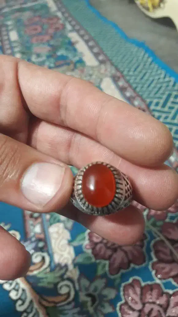 انگشتر عقیق یمنی سنگ اصیل اصلی کمیاب  دومهردار|جواهرات|اردبیل, |دیوار