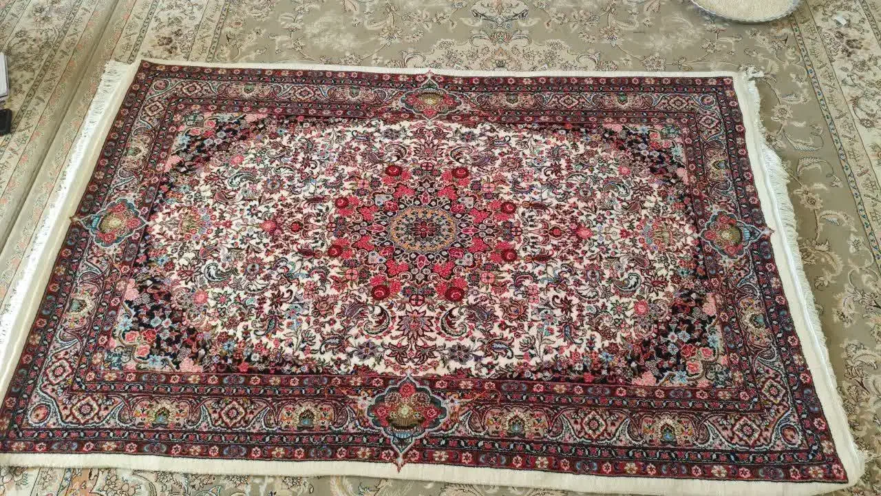 فرش دستبافت دو زرعی طرح بیجار|فرش|همدان, |دیوار