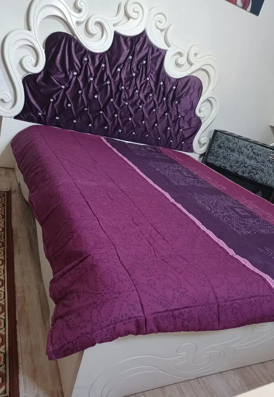 سرویس خواب کامل چوب و پاتختی|تخت و سرویس خواب|مشهد, هفده شهریور|دیوار