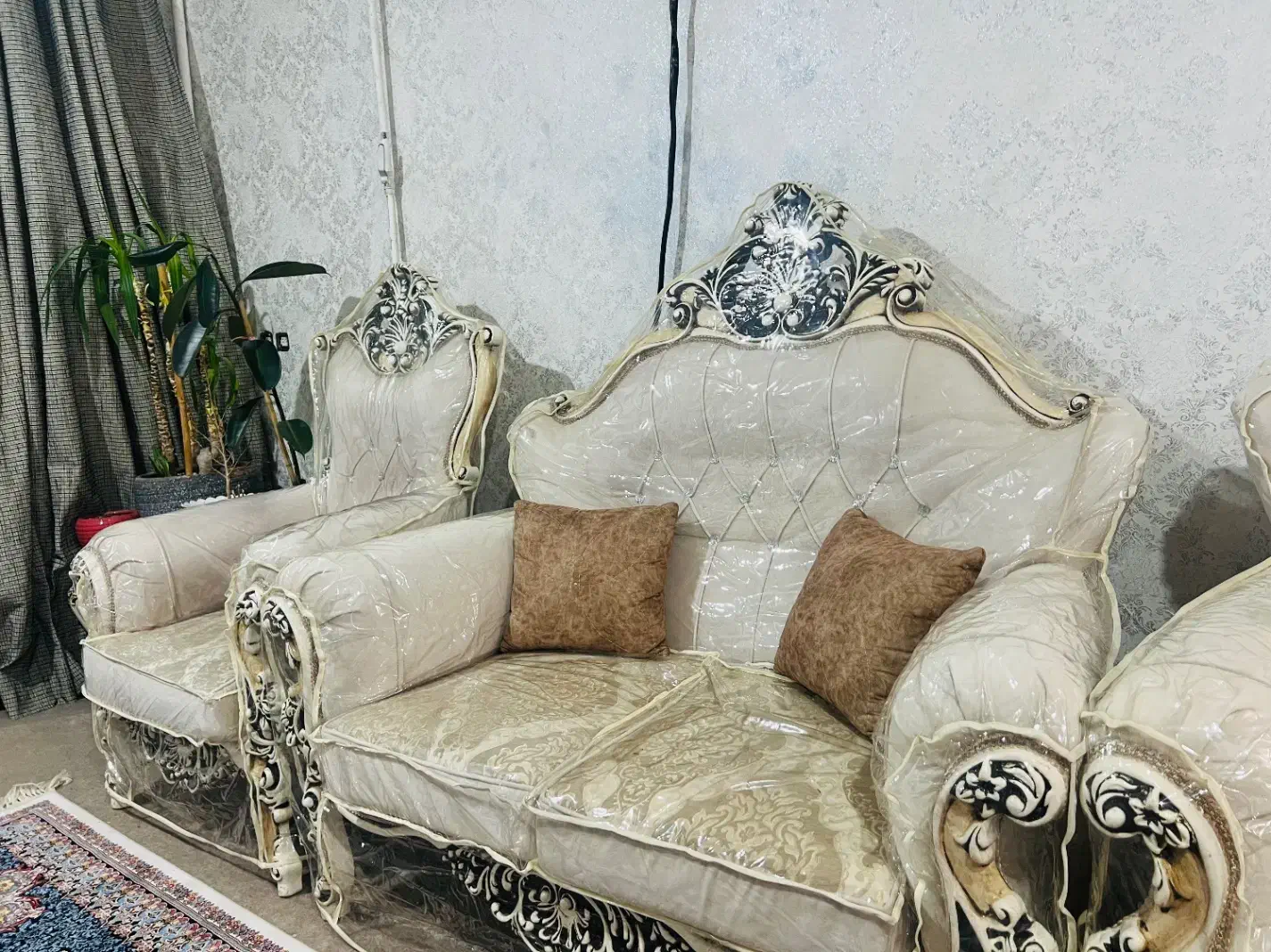 مبل سلطنتی پارچه ترک|مبلمان خانگی و میز عسلی|شوشتر, |دیوار