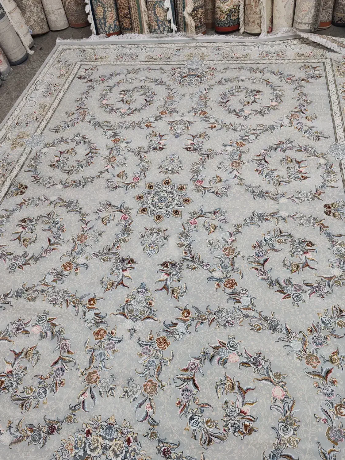 2تخته فرش 12متری صدف نقرهای  700شونه|فرش|قم, نیروگاه|دیوار