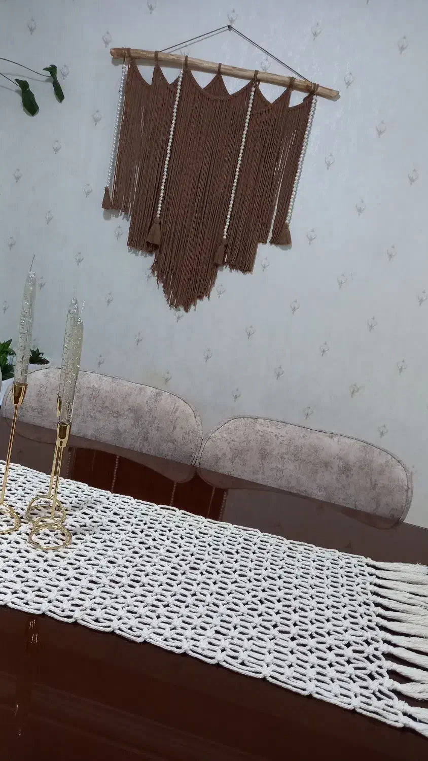 مکرومه|پرده، رانر، رومیزی|رشت, رودباری|دیوار