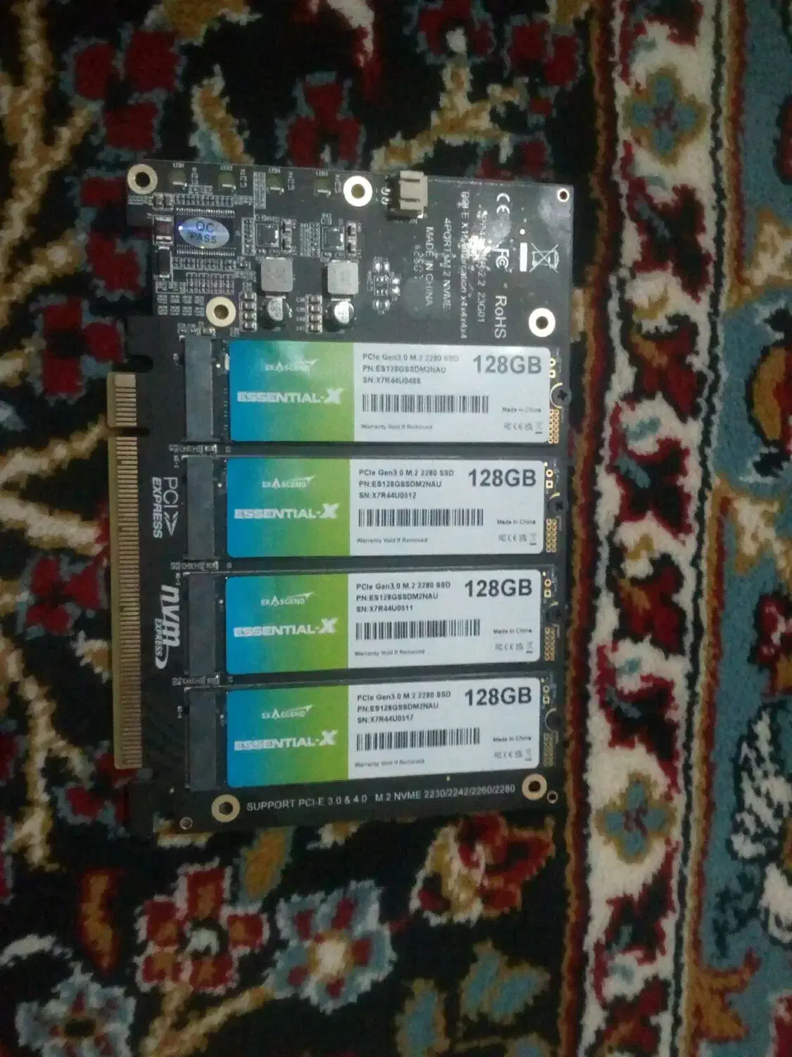 کارت 4  4 SSD PCIE 3|قطعات و لوازم جانبی رایانه|همدان, |دیوار