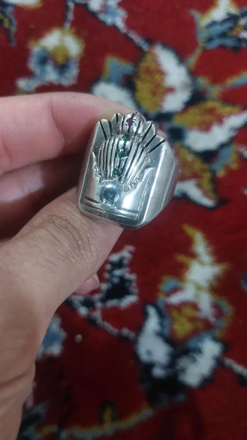 زنجیر و انگشتر نقره کلکسیونی|جواهرات|اهواز, حصیرآباد|دیوار