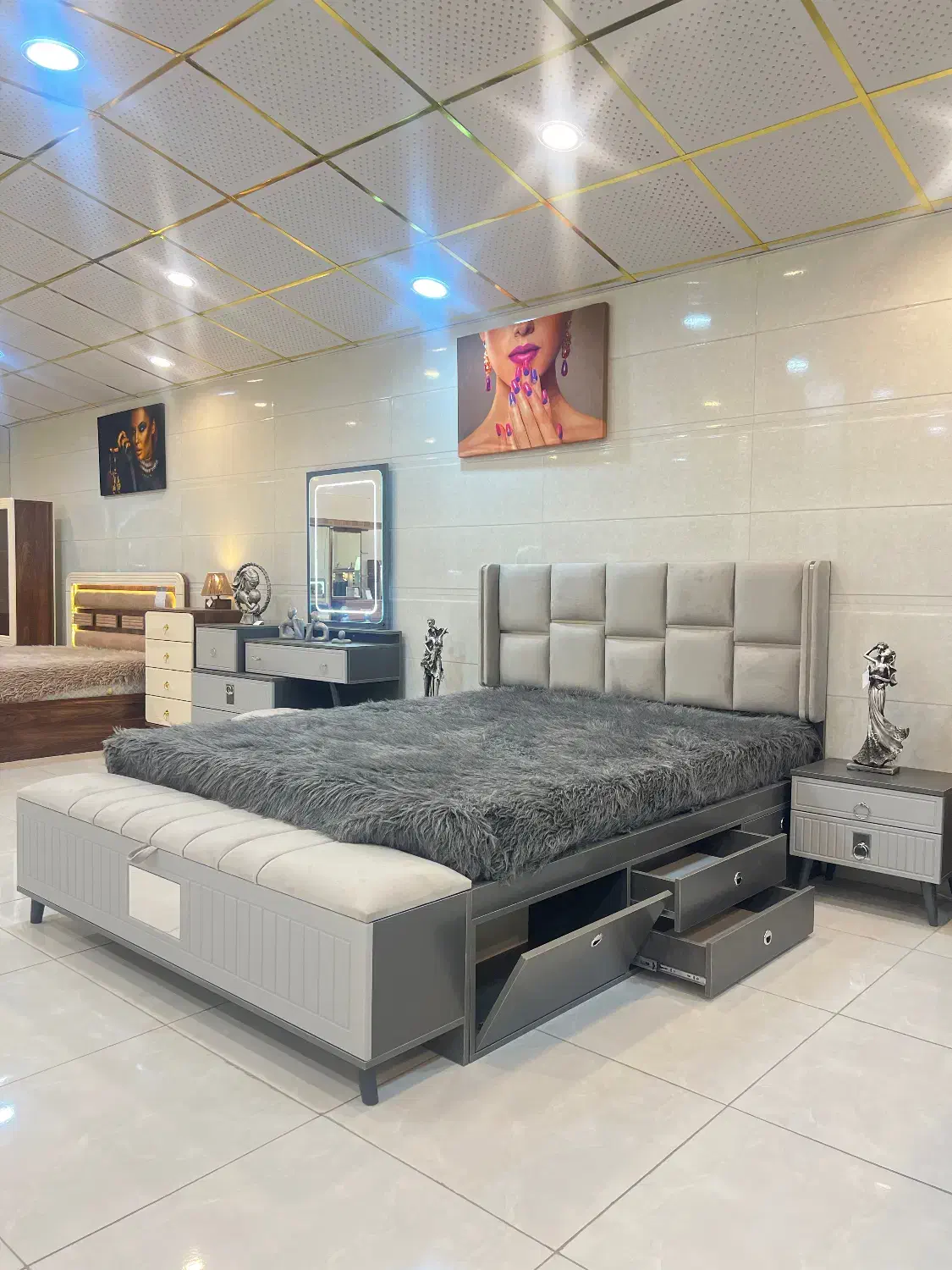 سرویس خواب درسا ـ سرای شاهکار|تخت و سرویس خواب|یزد, |دیوار