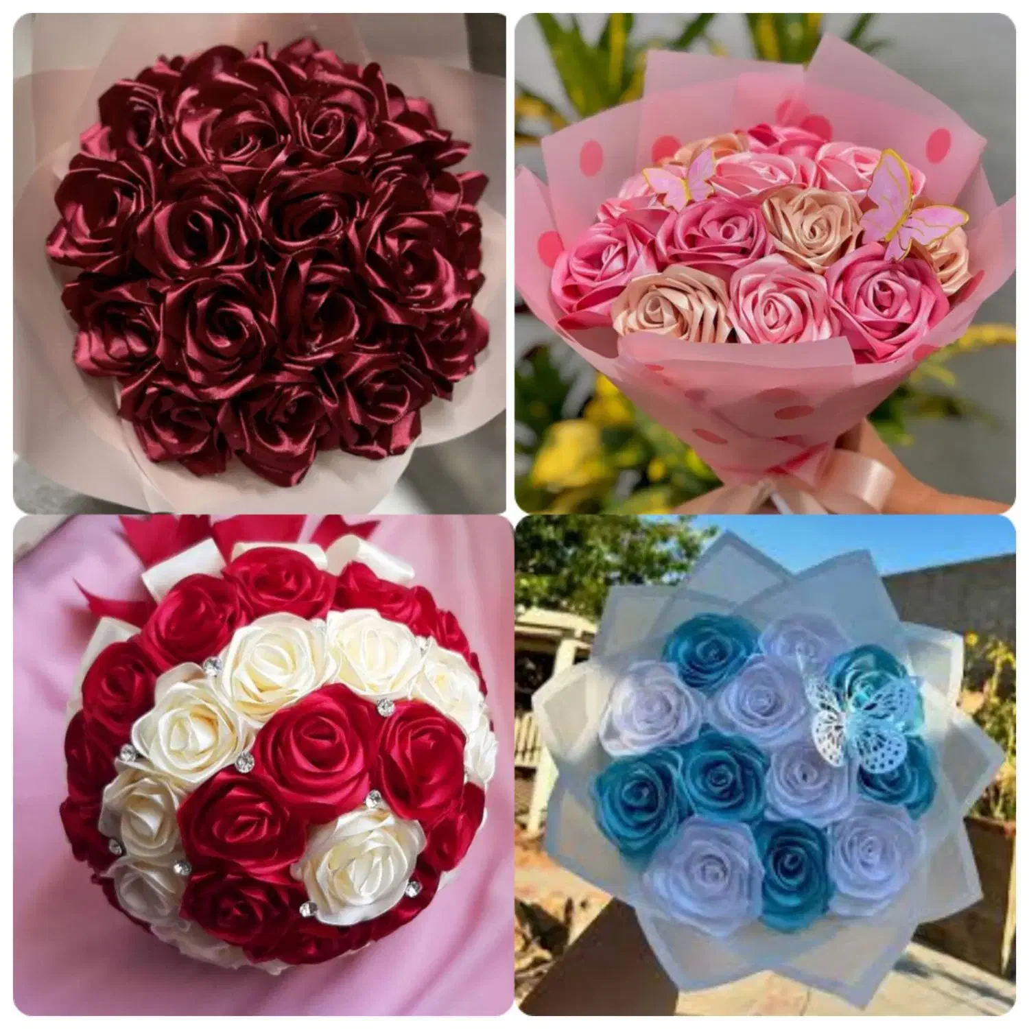 گل روبانی|گل مصنوعی|میبد, |دیوار