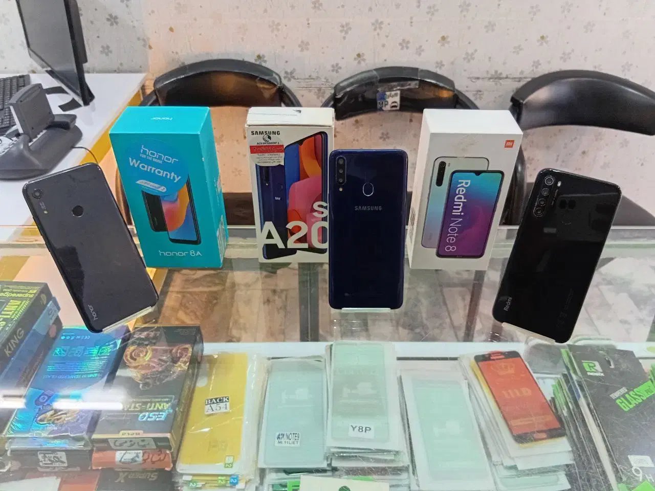 سه تا گوشی a20s،note8،honor8a به ضمانت|موبایل|مشهد, کوی ولیعصر|دیوار