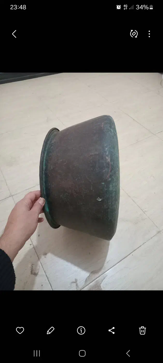 دیگ مسی ۸۰ساله|کلکسیون اشیاء عتیقه|اهواز, کیانشهر|دیوار