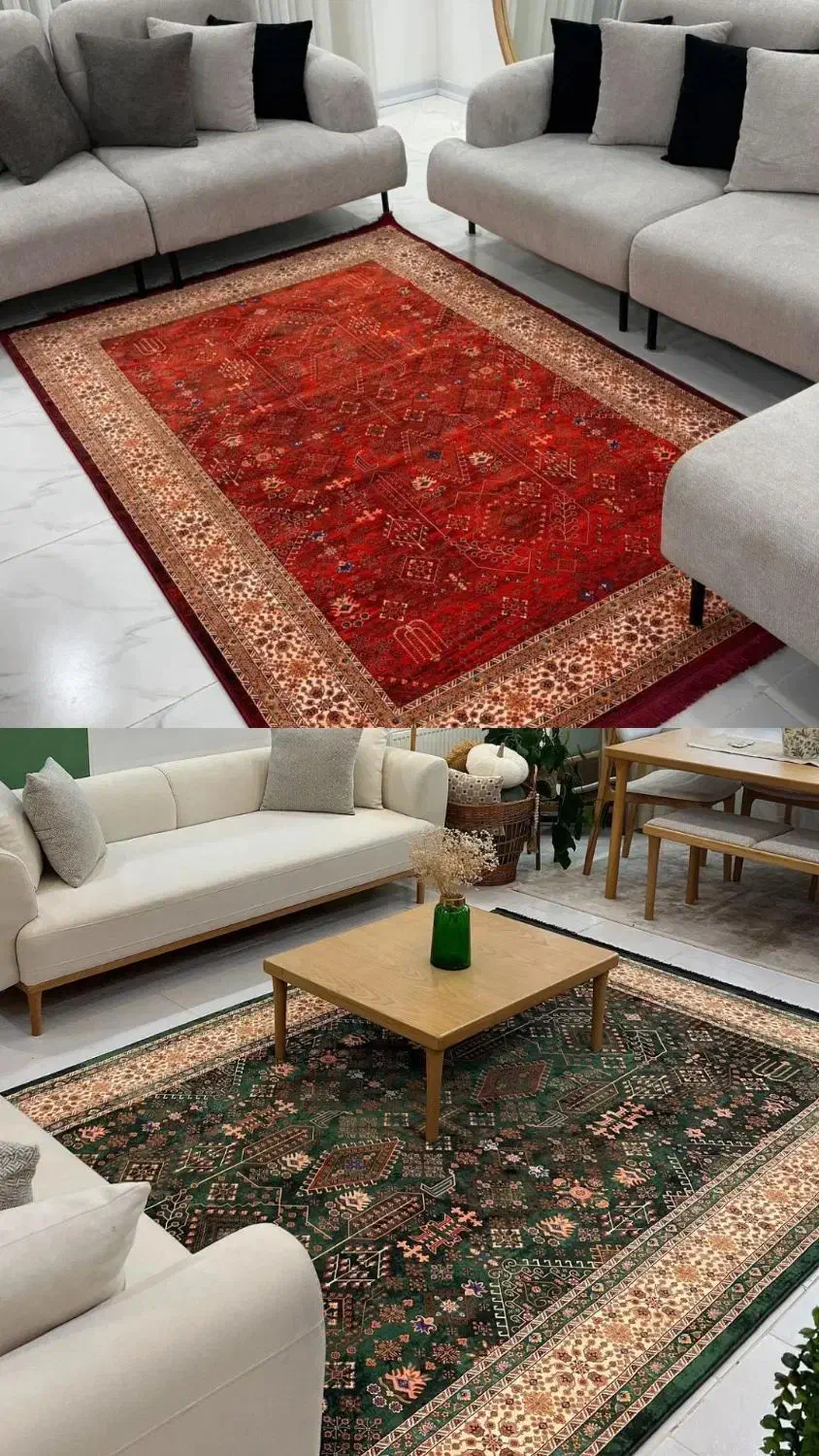 فرش جدید لاکی و سبز|فرش|تهران, کوهک|دیوار