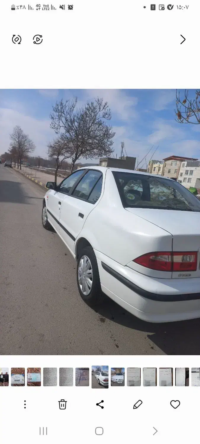 سمند lxمدل۹۲|خودرو سواری و وانت|دهگلان, |دیوار