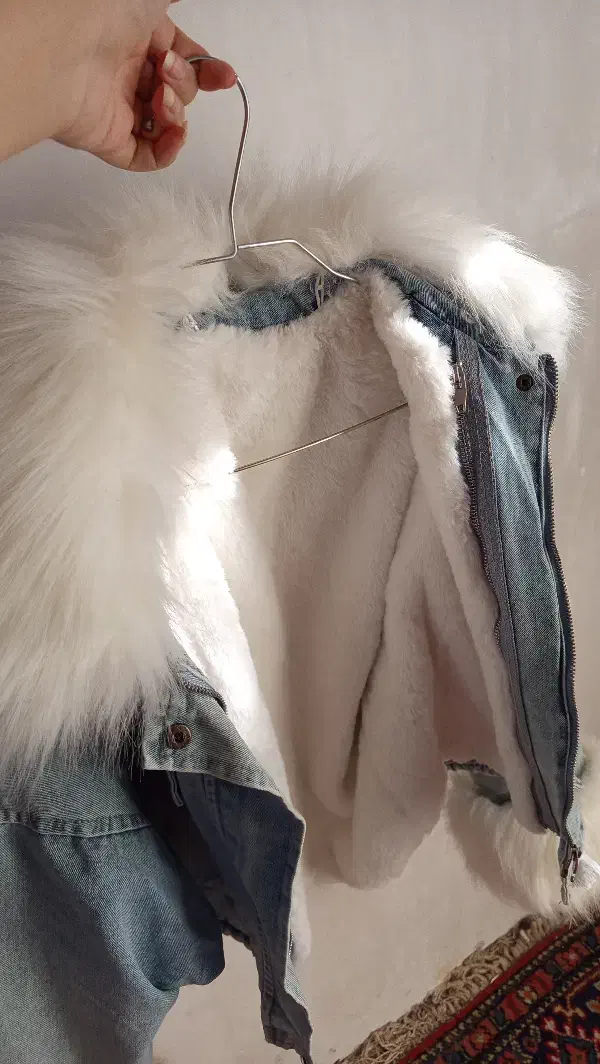 کت جین و خز اصل ترکیه|لباس|خوی, |دیوار