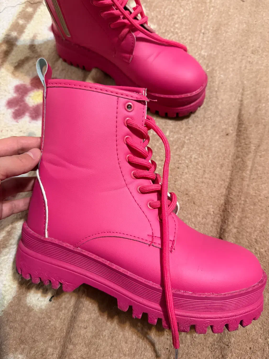 نیم بوت صورتی نو سایز۳۸|کیف، کفش، کمربند|شهرکرد, |دیوار