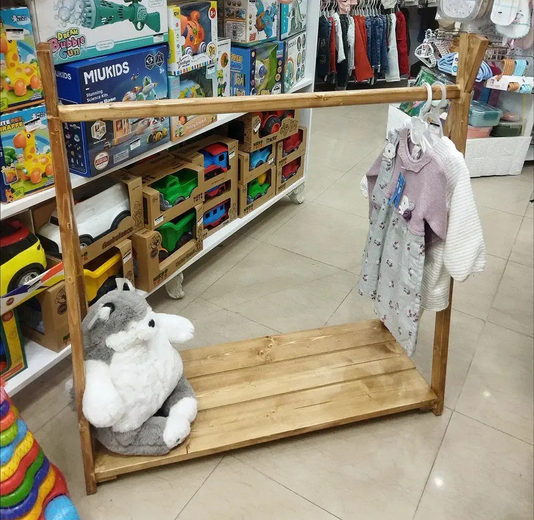 رگال چوبی لباس|اسباب و اثاث بچه|اصفهان, شیخ اشراق|دیوار