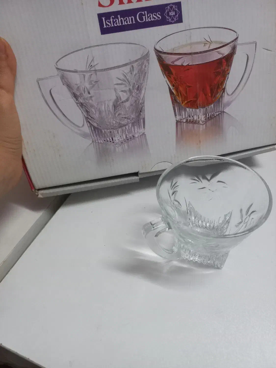 استکان طرح خورشید|ظروف سرو و پذیرایی|قم, نیروگاه|دیوار