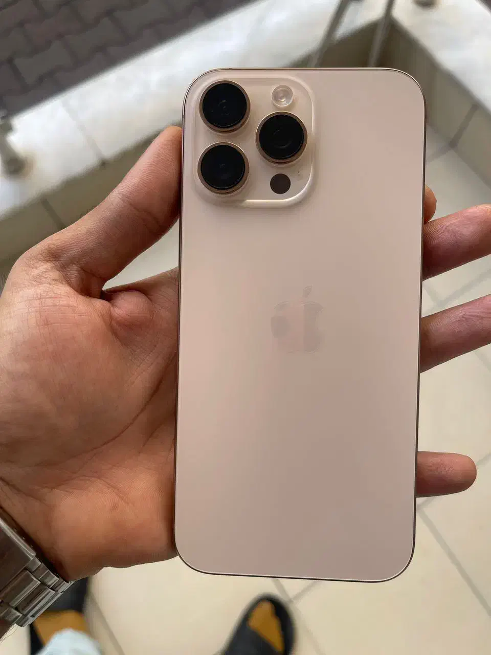 اپل ۱۶ پرومکس رنگ صحرایی ۲۵۶ zaa|موبایل|کرمان, |دیوار