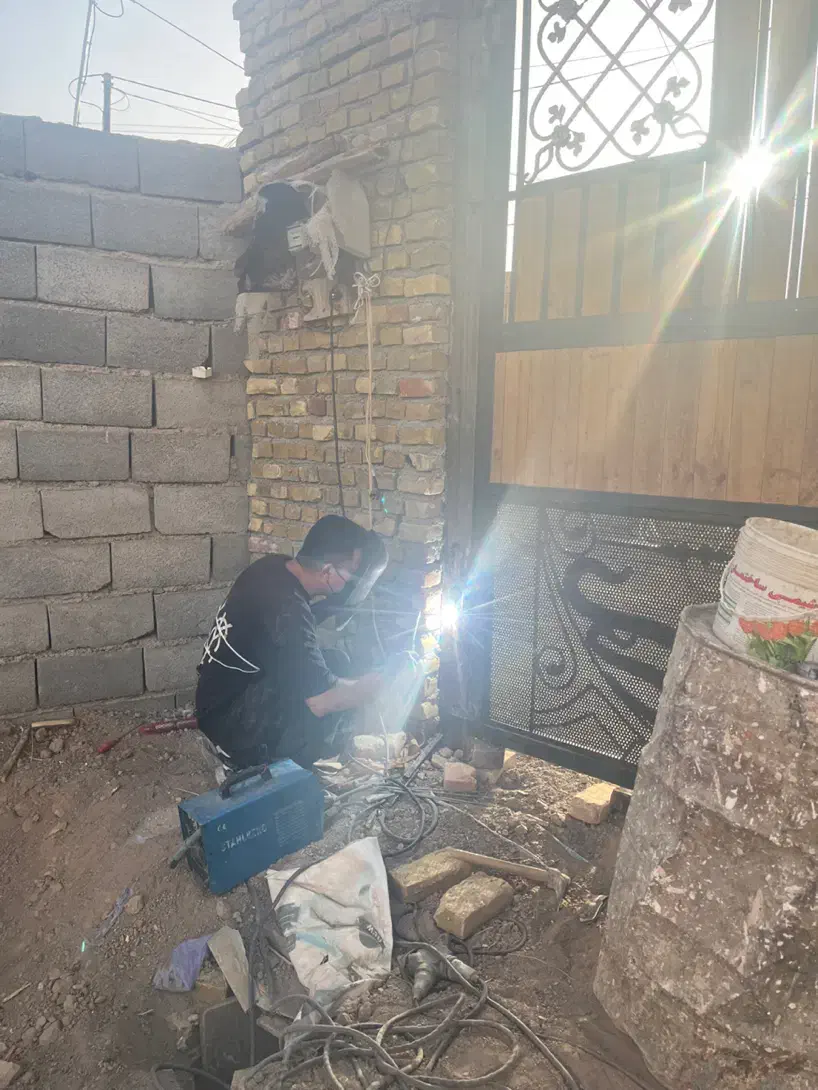 جوشکاری حفاظ ،ساخت اتاقک منبع اب ،|خدمات پیشه و مهارت|پردیس, فاز ۴|دیوار