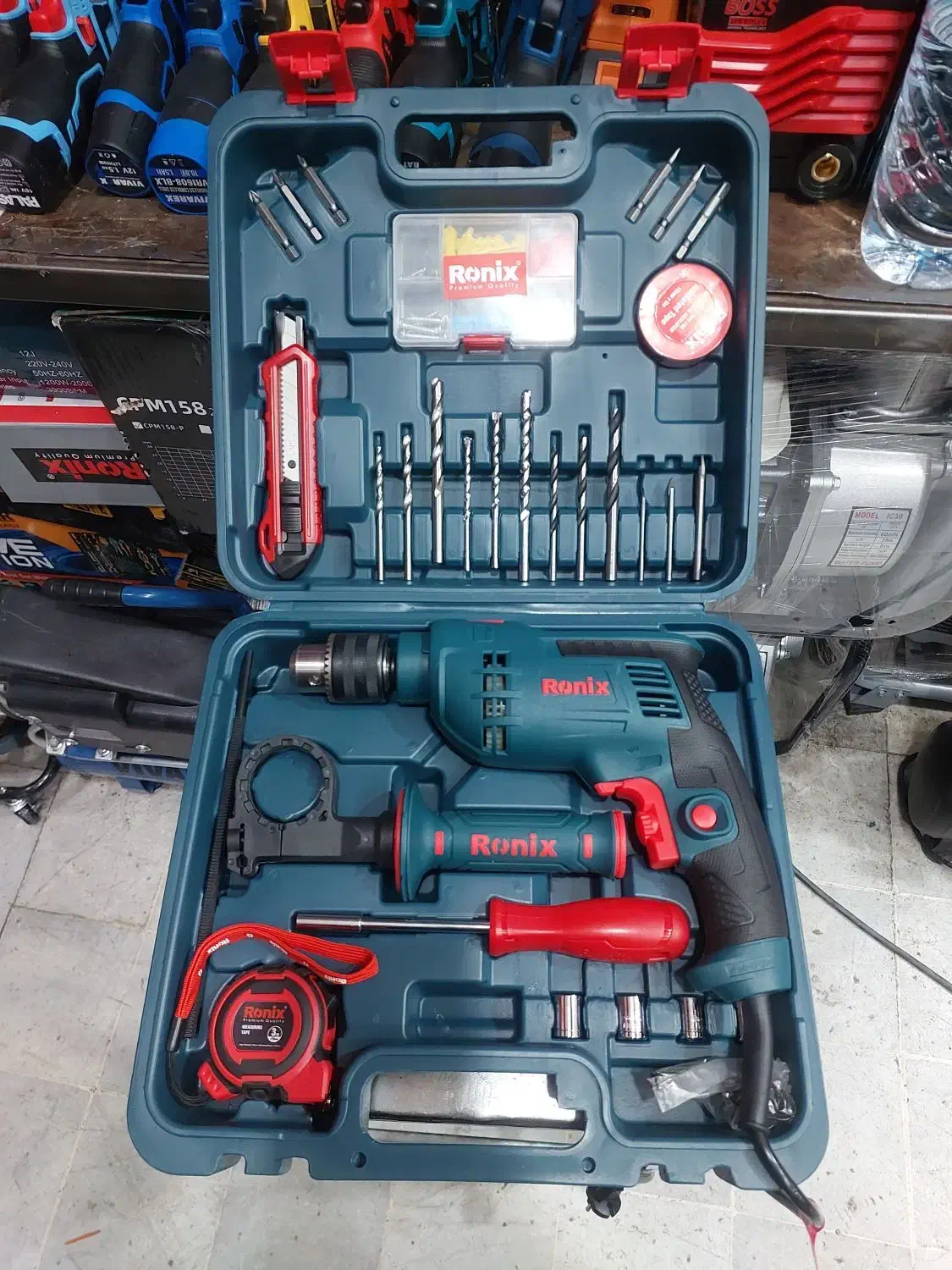 دریل ۱۳ چکشی رونیکس با جعبه ابزار RS0008|ابزارآلات|شیراز, بازار|دیوار