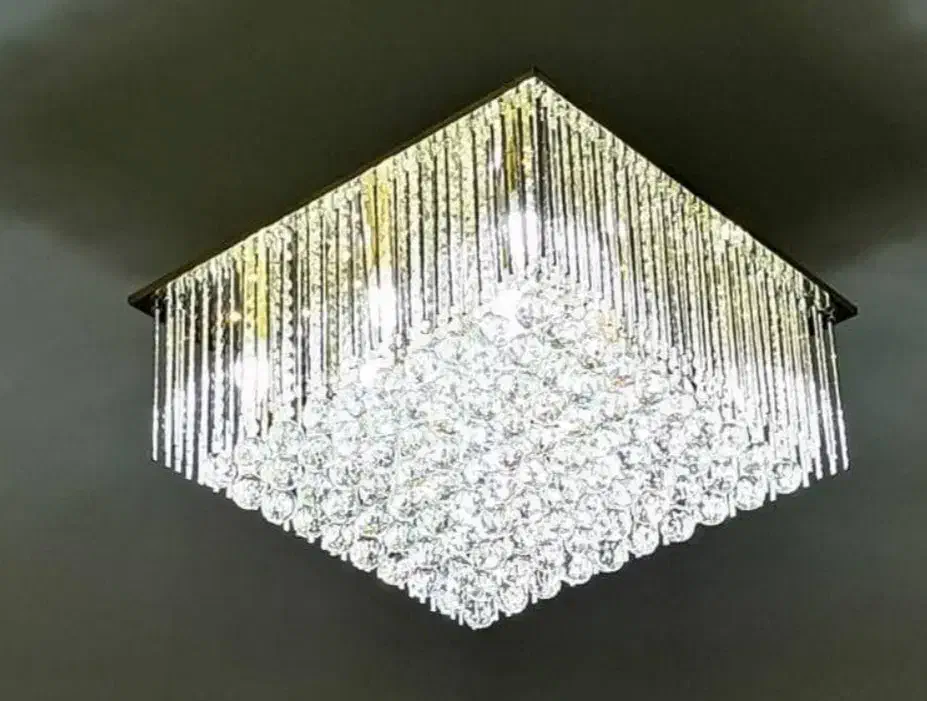 لوستر آبشاری کریستالی وکنترلی فلش خور|لوستر و چراغ آویز|اصفهان, شیخ اشراق|دیوار