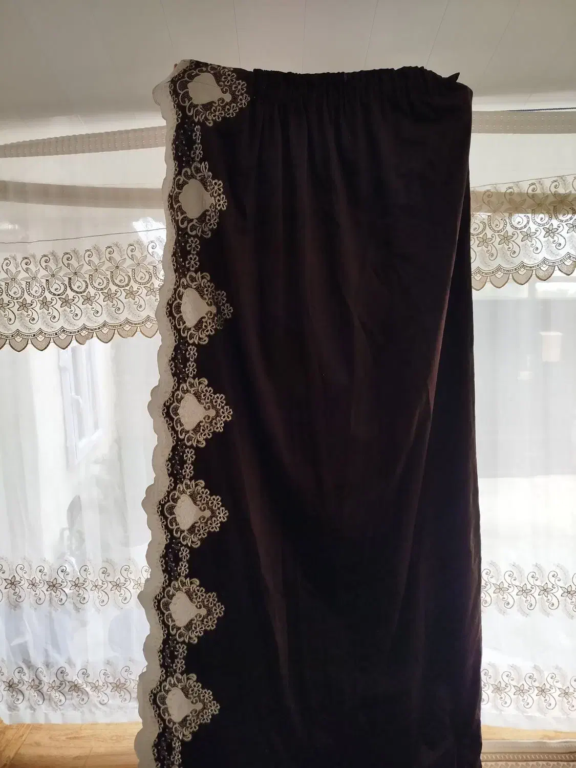 پرده و والن پرده مخمل درجه یک/قیمت توافقی|پرده، رانر، رومیزی|صومعهسرا, |دیوار