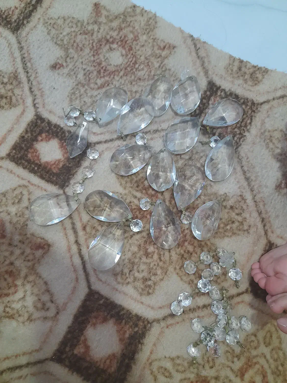 کریستال لوستر|لوستر و چراغ آویز|تبریز, |دیوار