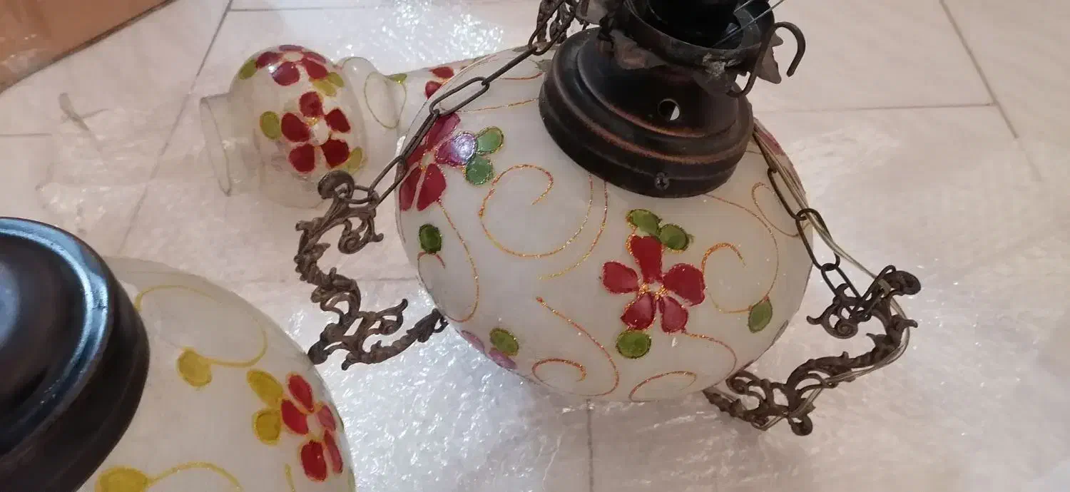 دو عدد لوستر آباژوری|لوستر و چراغ آویز|تهران, اتحاد|دیوار