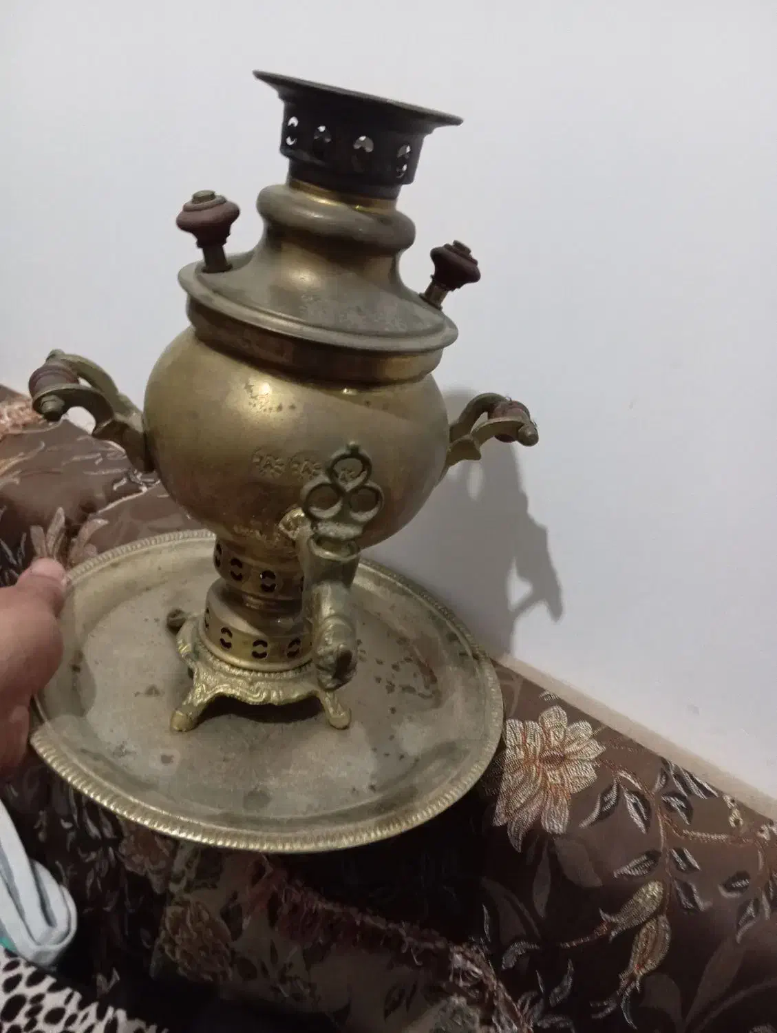 سماور مسی|کلکسیون اشیاء عتیقه|کلاچای, |دیوار